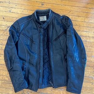 Vintage leather motorcycle jacket (Men's Med)